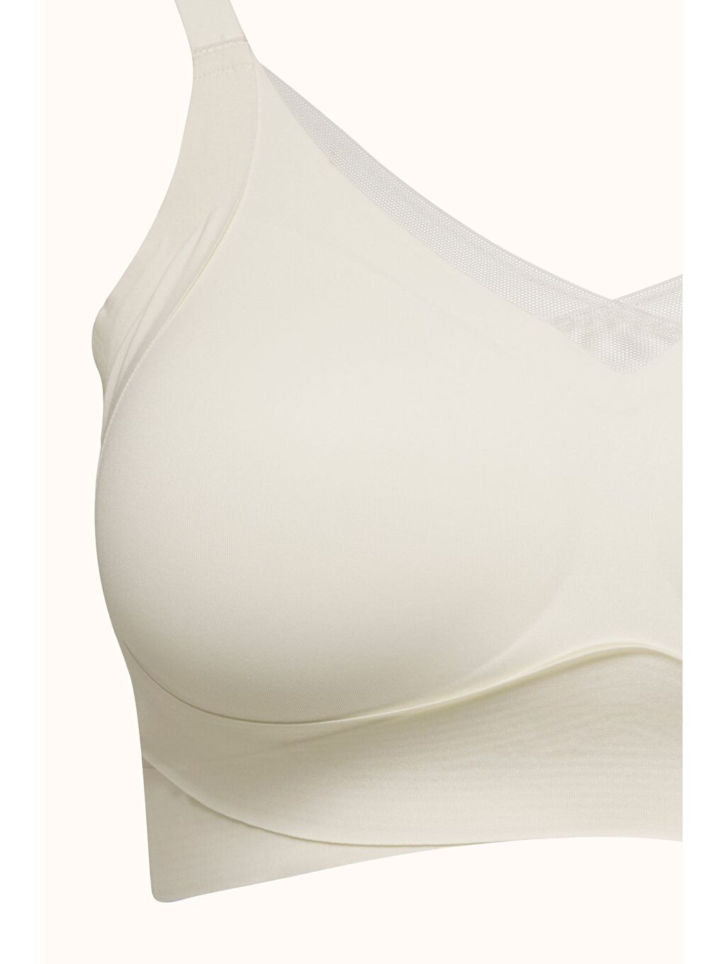 Balensiz Dikişsiz Lazer Kesim Pedli Sütyen Cc419 Ekru-1