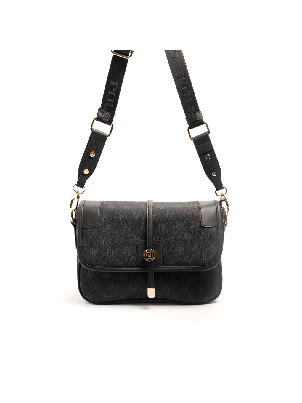 Siyah Kadın Çapraz Çanta 1182-46526 SILVER POLO ÇAPRAZ BAYAN ÇANTASI M178 SİYAH-MAT SİYAH