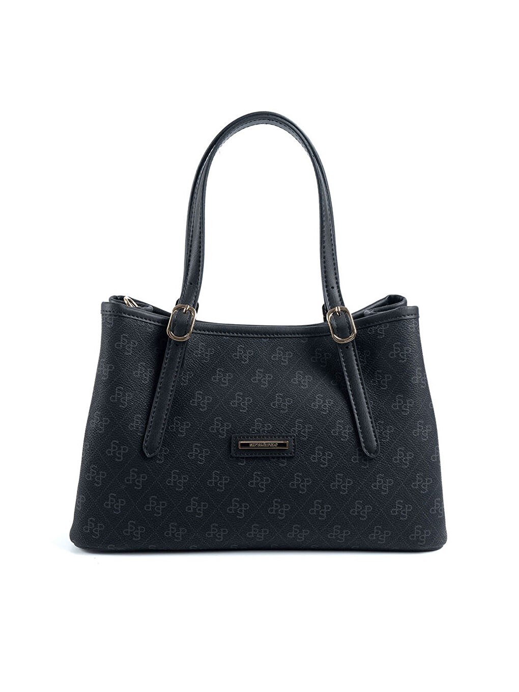 Siyah Kadın Omuz Çantası 1252-47963 SILVER POLO M178 SİYAH-MAT SİYAH