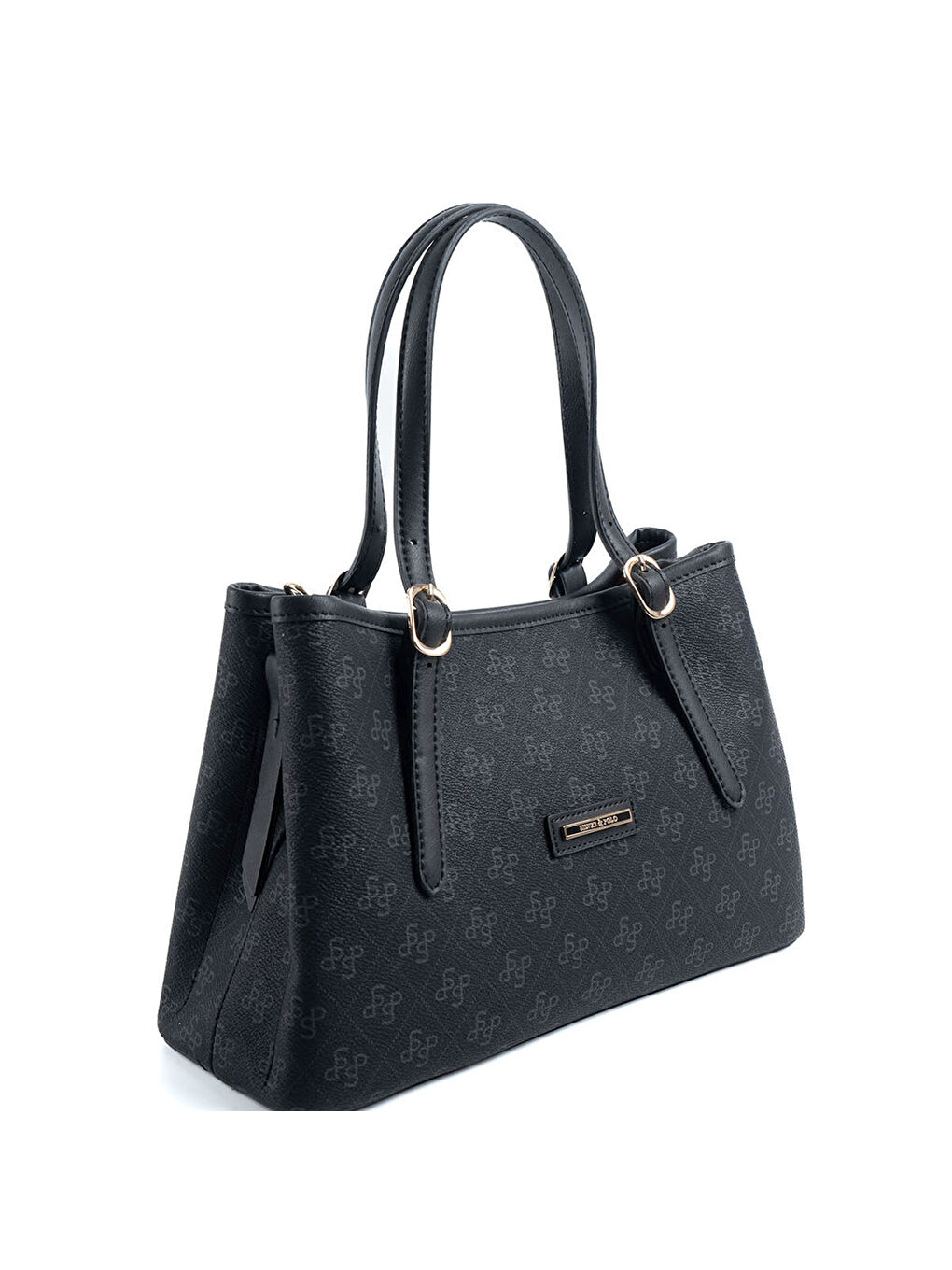 Siyah Kadın Omuz Çantası 1252-47963 SILVER POLO M178 SİYAH-MAT SİYAH-1