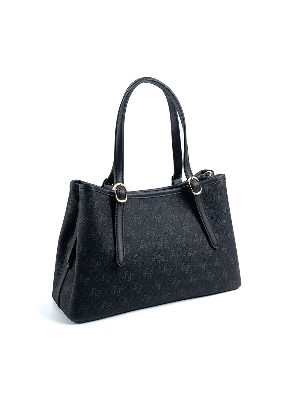 Siyah Kadın Omuz Çantası 1252-47963 SILVER POLO M178 SİYAH-MAT SİYAH-3