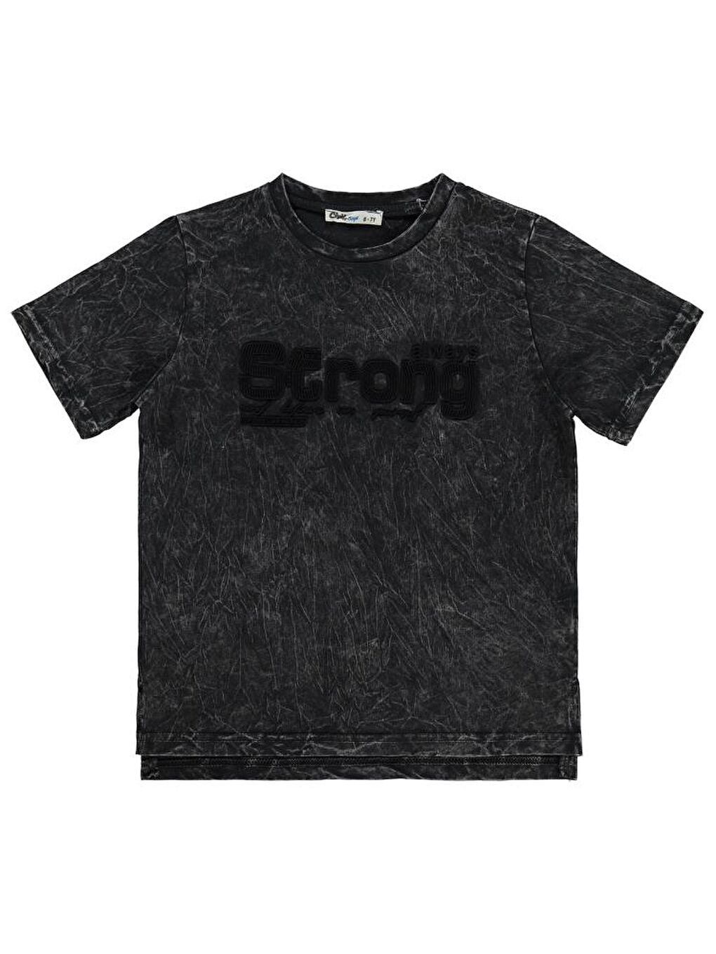 Boys Strong Baskılı 6-9 Yaş Tişört - Siyah8-9 Yaş