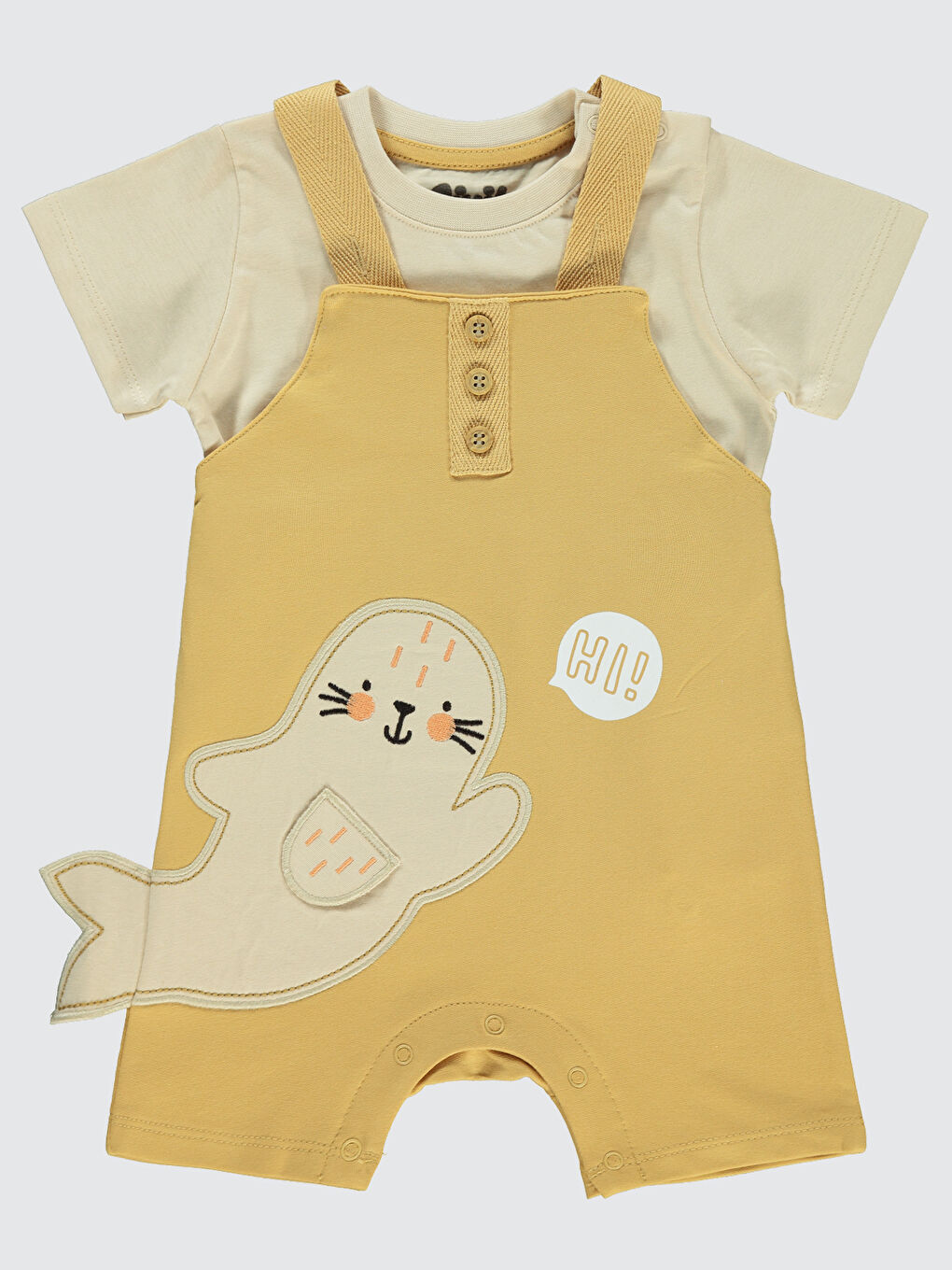 Bej Baby Erkek Bebek Salopet 6-18 Ay Vizon