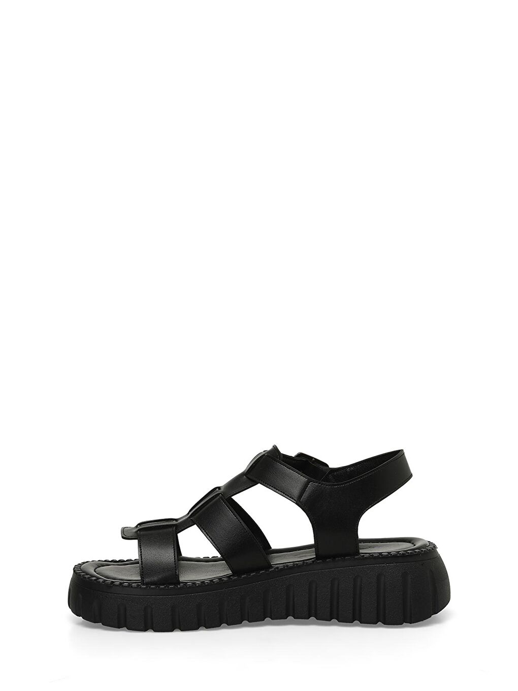 CELESTE 4FX Siyah Kadın Kalın Taban Sandalet-2