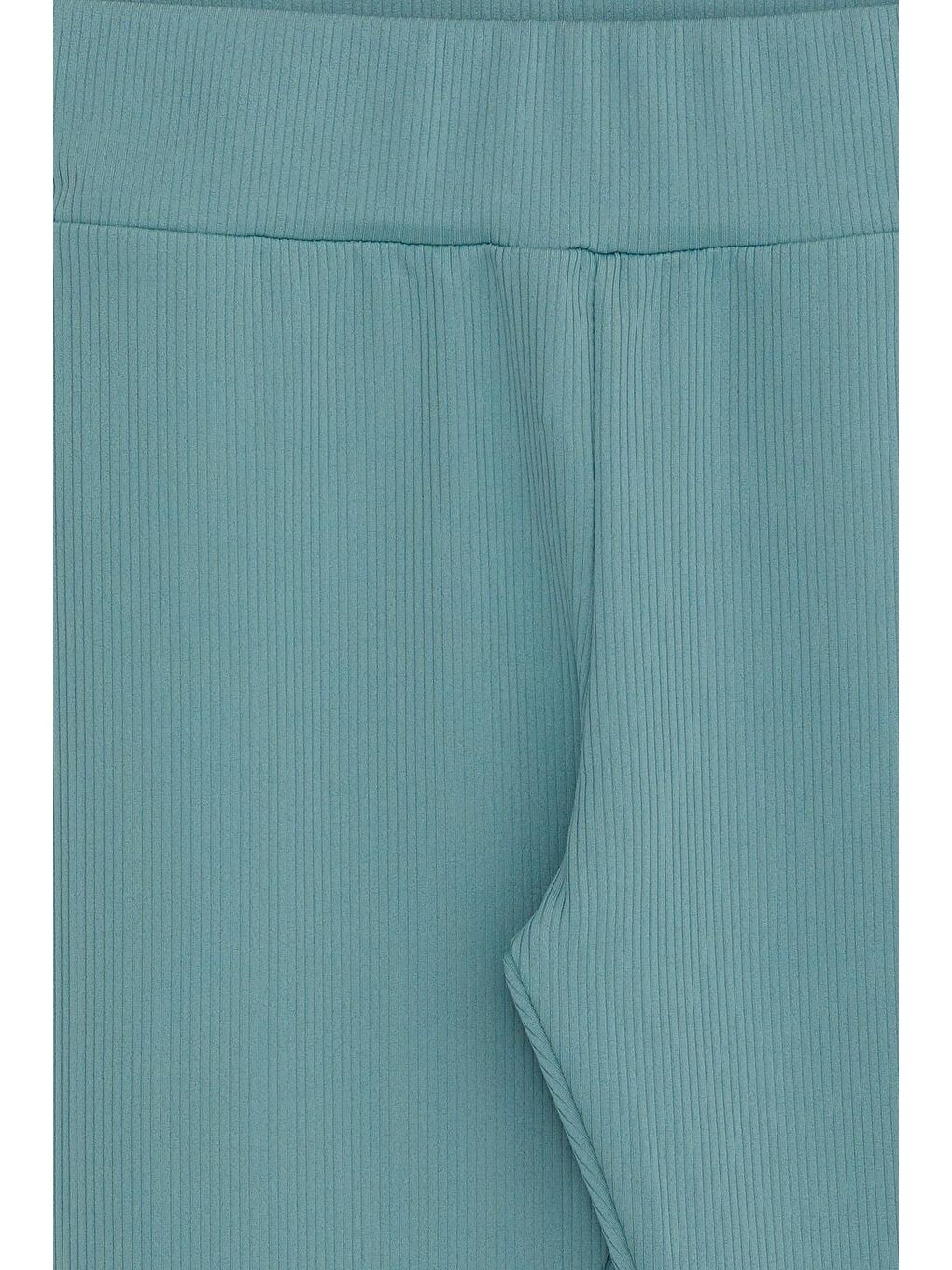Turkuaz Kız Çocuk Tayt Basic Mint Yeşili (9-14 Yaş)-2
