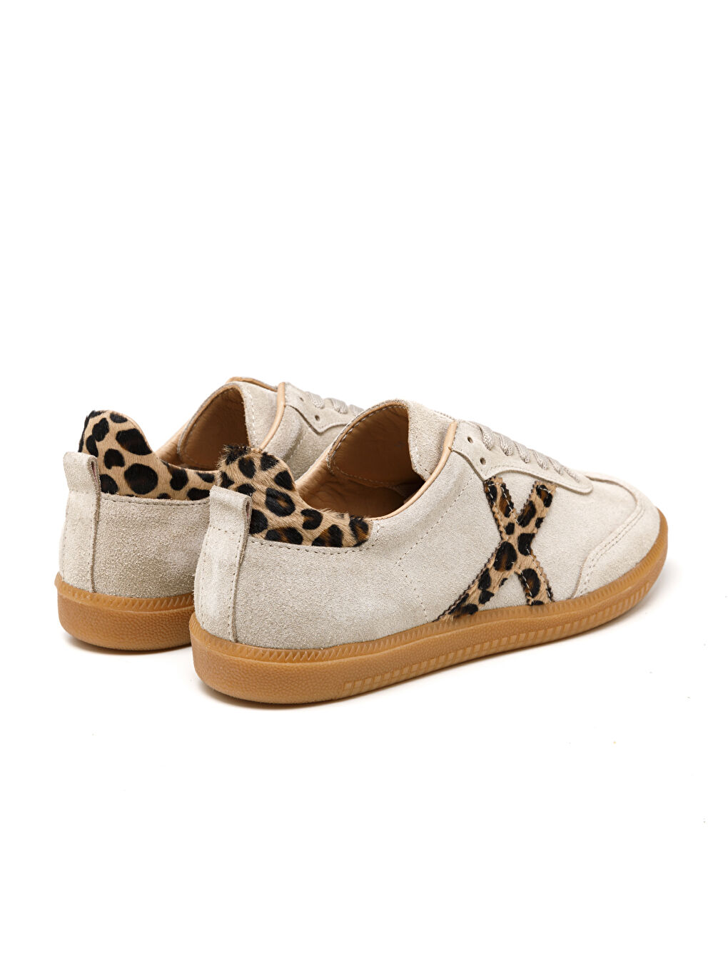 Bej Kadın Sneaker ( Günlük) RC-25Y-088-M-VADE Ten Süet-Leopar Tay-3