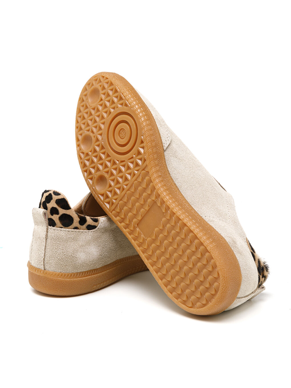 Bej Kadın Sneaker ( Günlük) RC-25Y-088-M-VADE Ten Süet-Leopar Tay-4