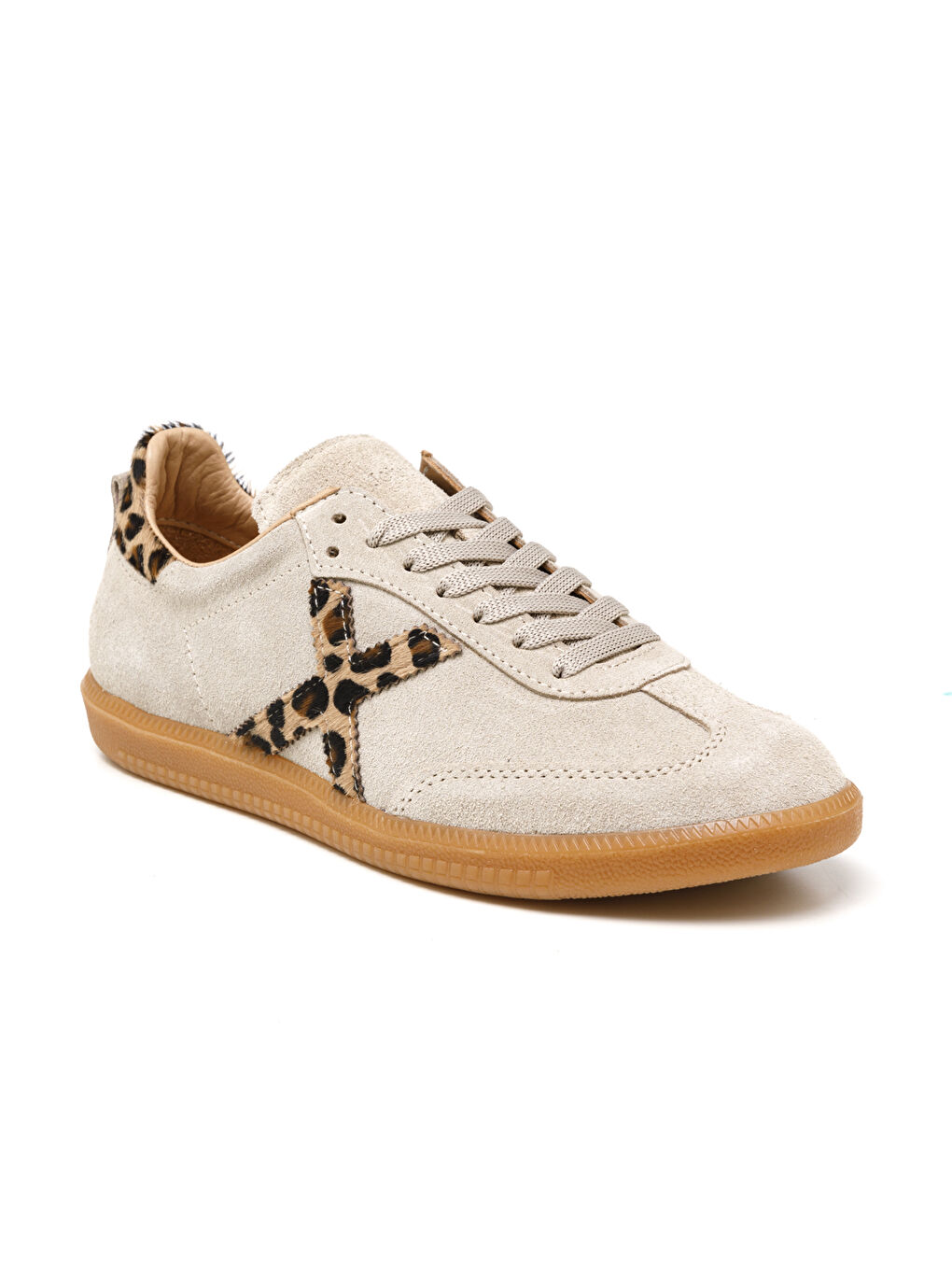 Bej Kadın Sneaker ( Günlük) RC-25Y-088-M-VADE Ten Süet-Leopar Tay