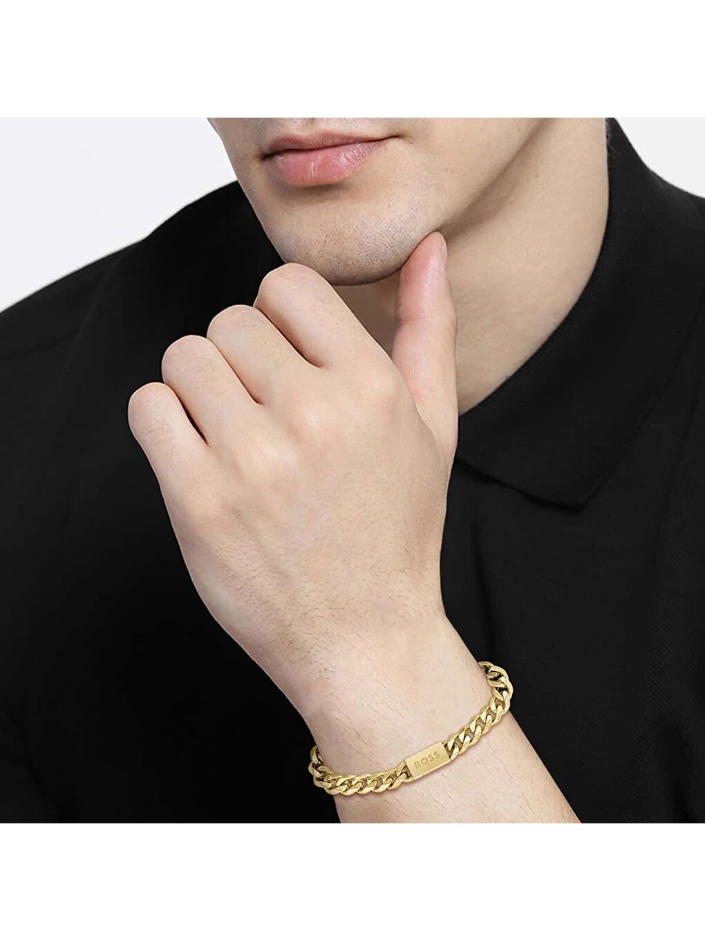 Sarı HBJ1580403M Erkek Bileklik-1