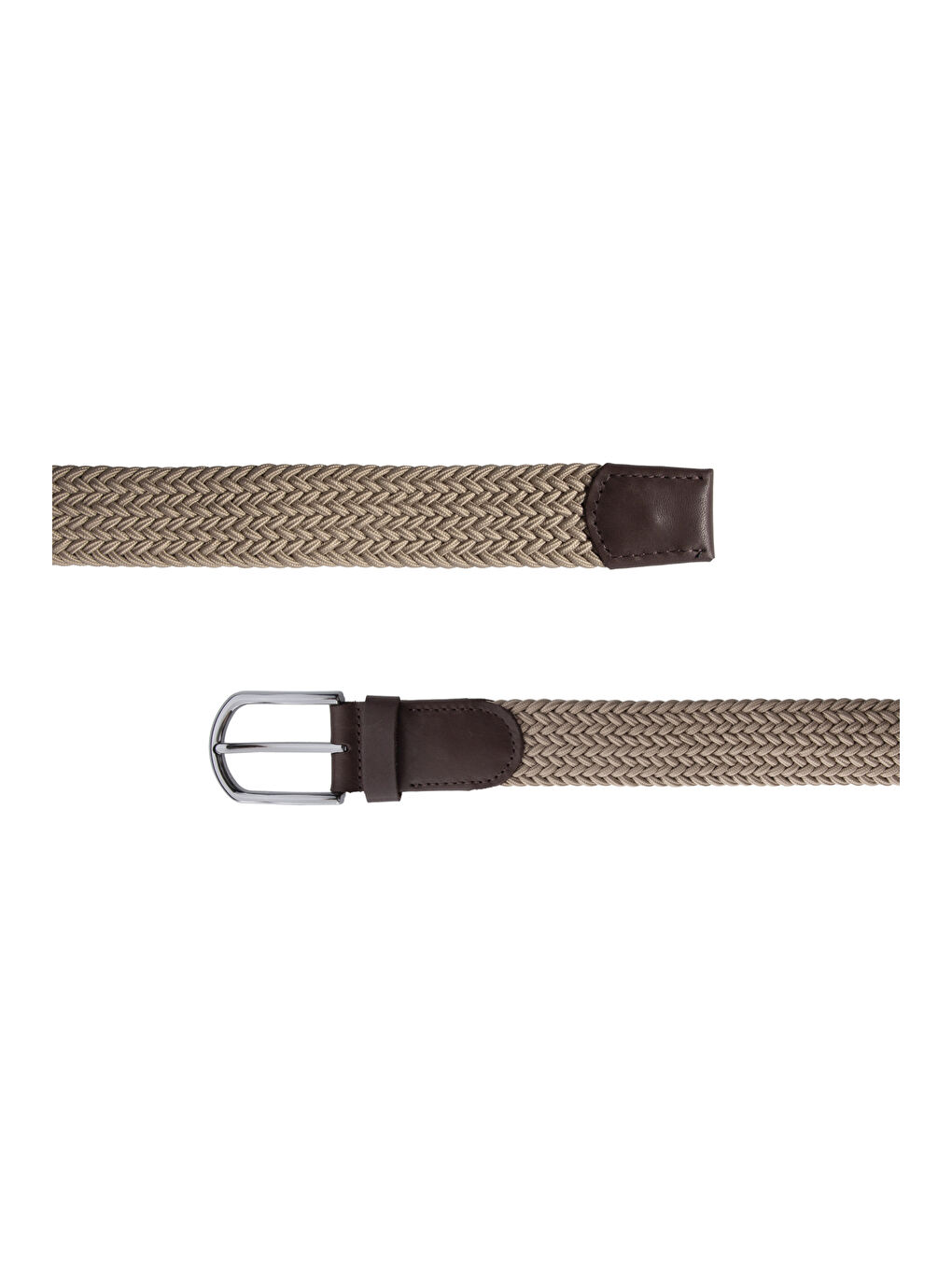 Bej Hediye Kutulu Spor Elastanlı Elastik Örgü Kemer-1