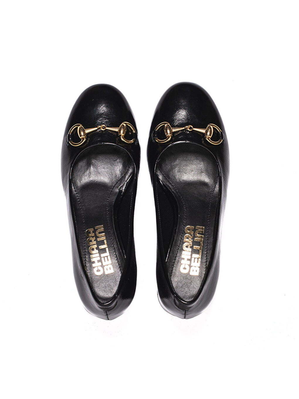 Siyah Kadın Topuklu/ Stiletto 645 10 Patent Leather Wrinkled-6