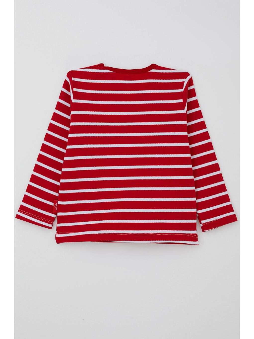 Erkek Bebek Uzun Kollu Tişört Patlı Kırmızı (9 Ay-3 Yaş)-1
