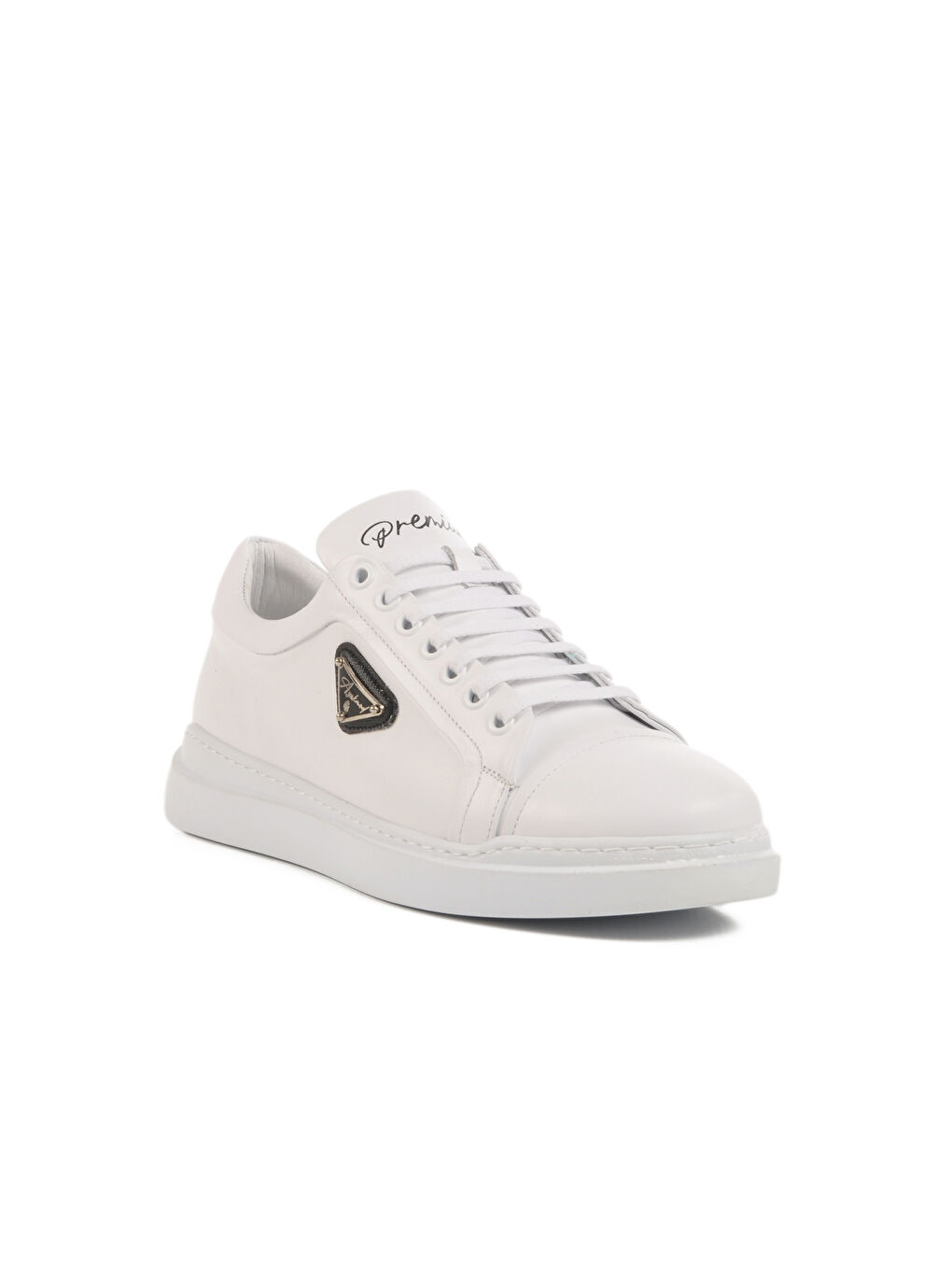 Beyaz Hakiki Deri Erkek Sneaker Premium 2040 M-2