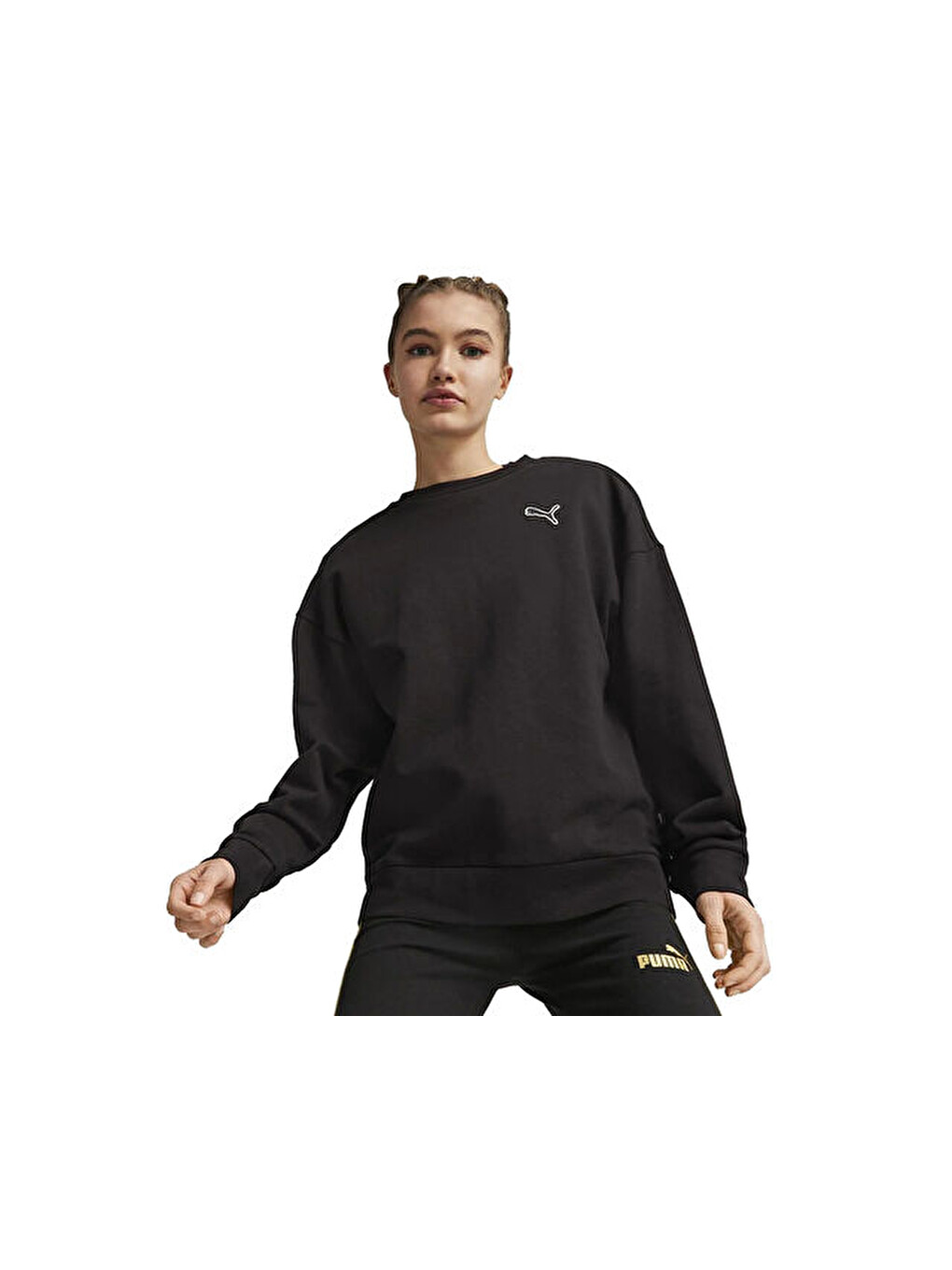 Better Essentials Crew Kadın Günlük Sweatshirt 67598701 Siyah-2