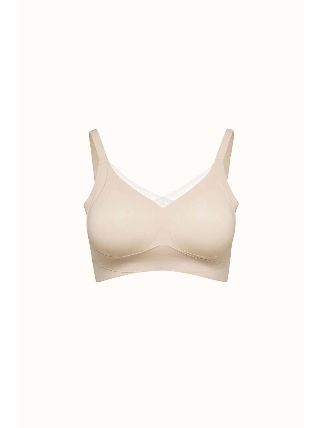 Bej Balensiz Dikişsiz Lazer Kesim Pedli Sütyen Cc419 Ten