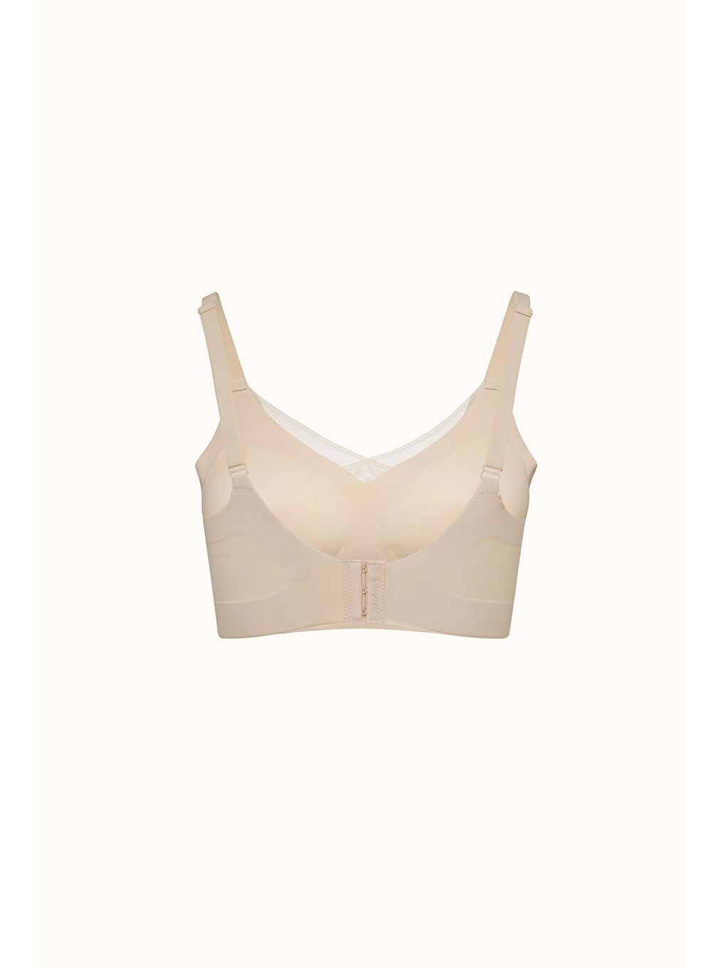 Bej Balensiz Dikişsiz Lazer Kesim Pedli Sütyen Cc419 Ten-2