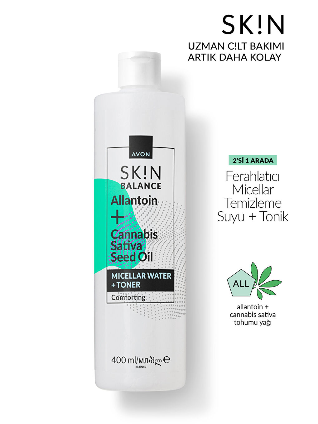SK!N Ferahlatıcı Micellar Temizleme Suyu + Tonik 400 Ml.-1