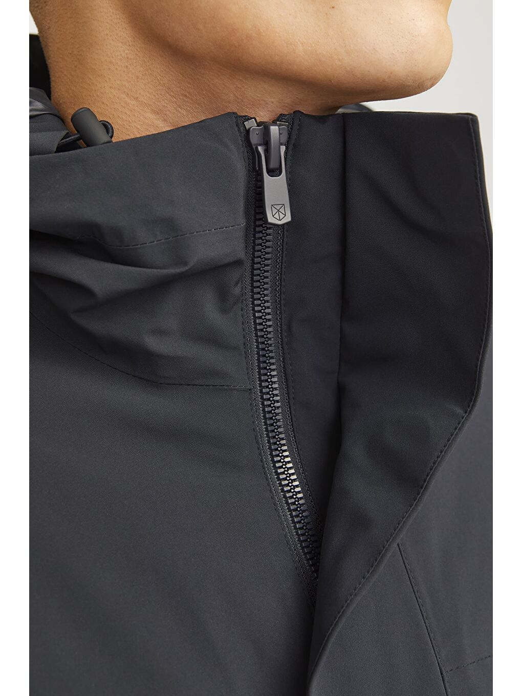 Lacivert Premium Jprblawave Suya Dayanıklı Regular Fit Kapüşonlu Erkek Mont 12259457-5