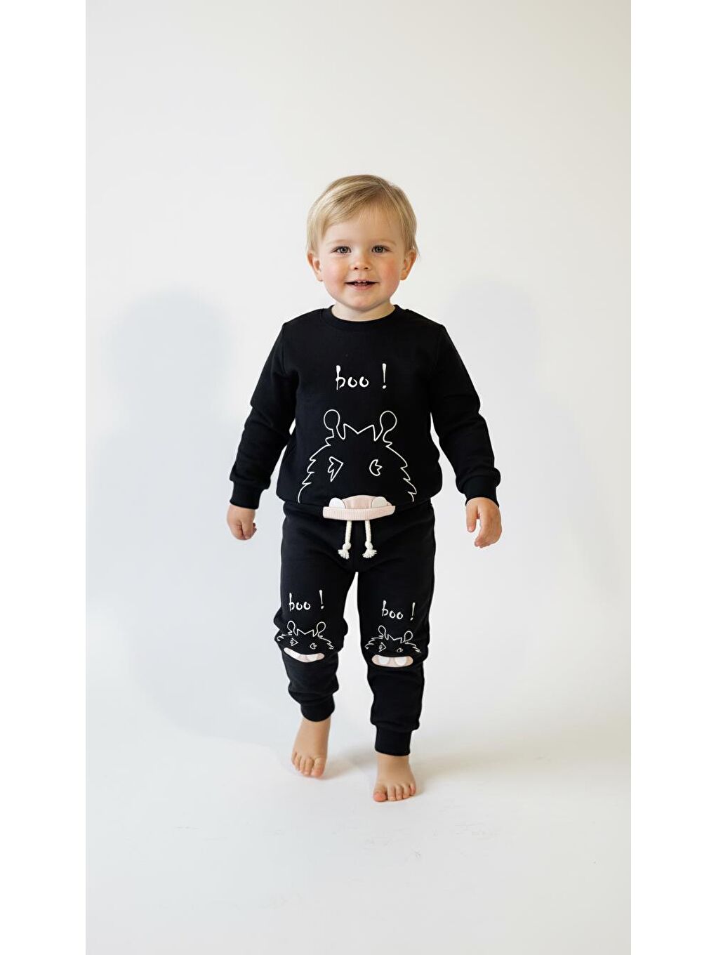 Siyah Figür Baskılı 2 Li Takım-2