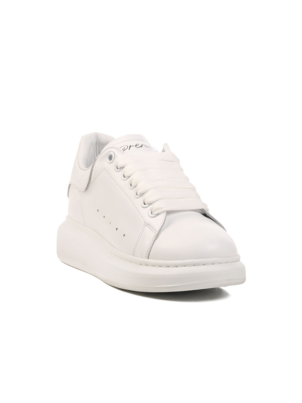 Beyaz Hakiki Deri Erkek Sneaker Premium 02028 M-2