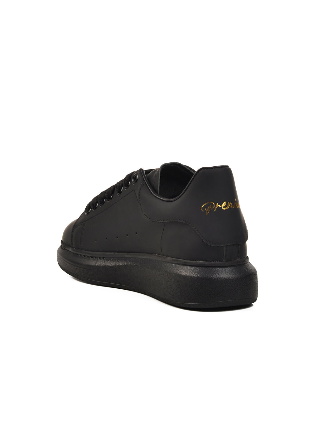 Siyah Hakiki Deri Erkek Sneaker Premium 02028 M-3