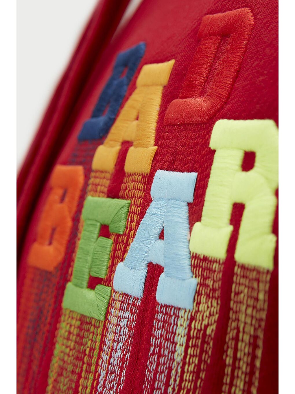 Bad Bear Kırmızı Rainbow Hoodie Crimson Red Kırmızı Kapüşonlu Erkek Sweatshirt - 1