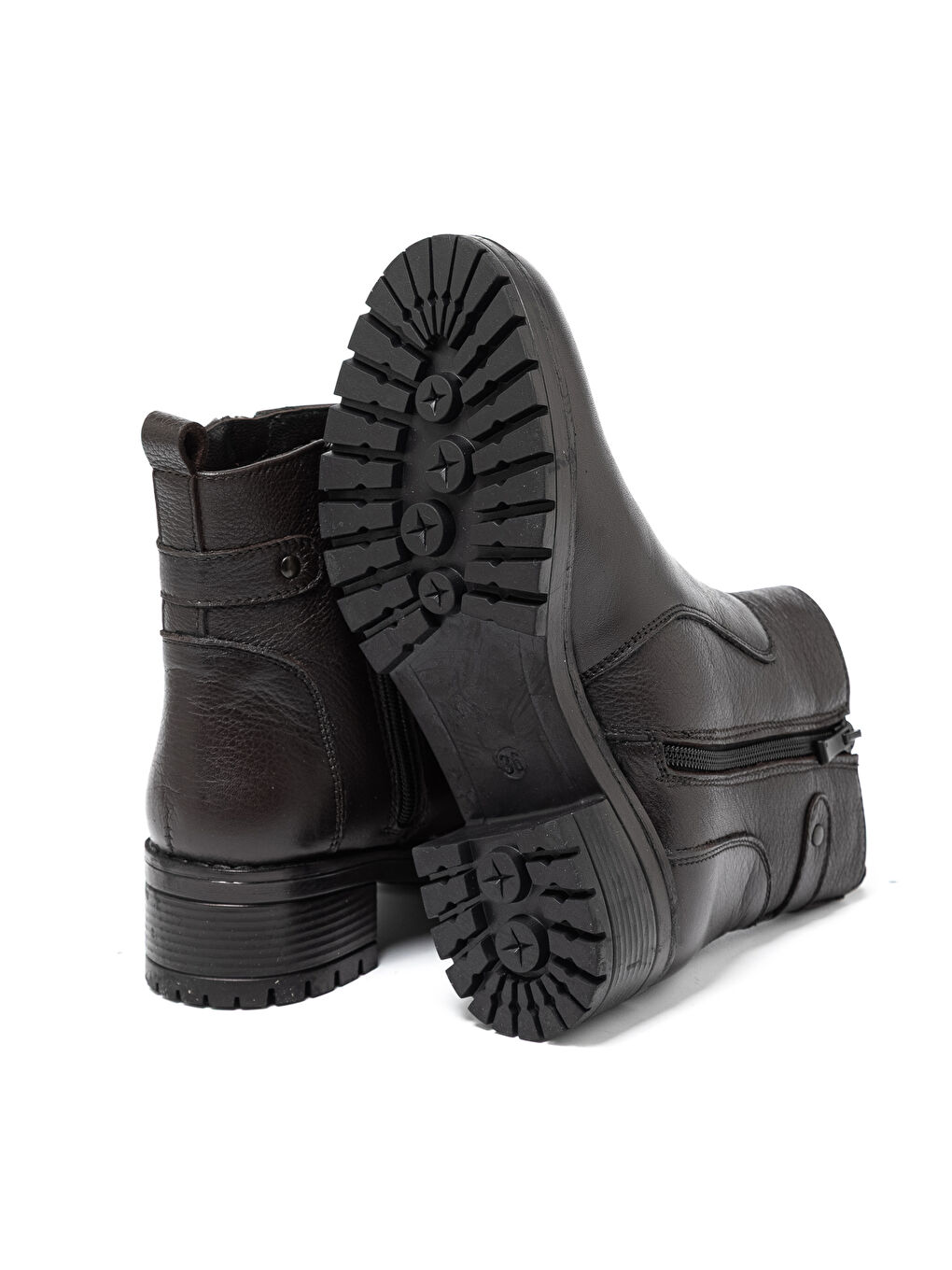 Kahverengi Kadın Bot SR-4663-1 Kahve-4