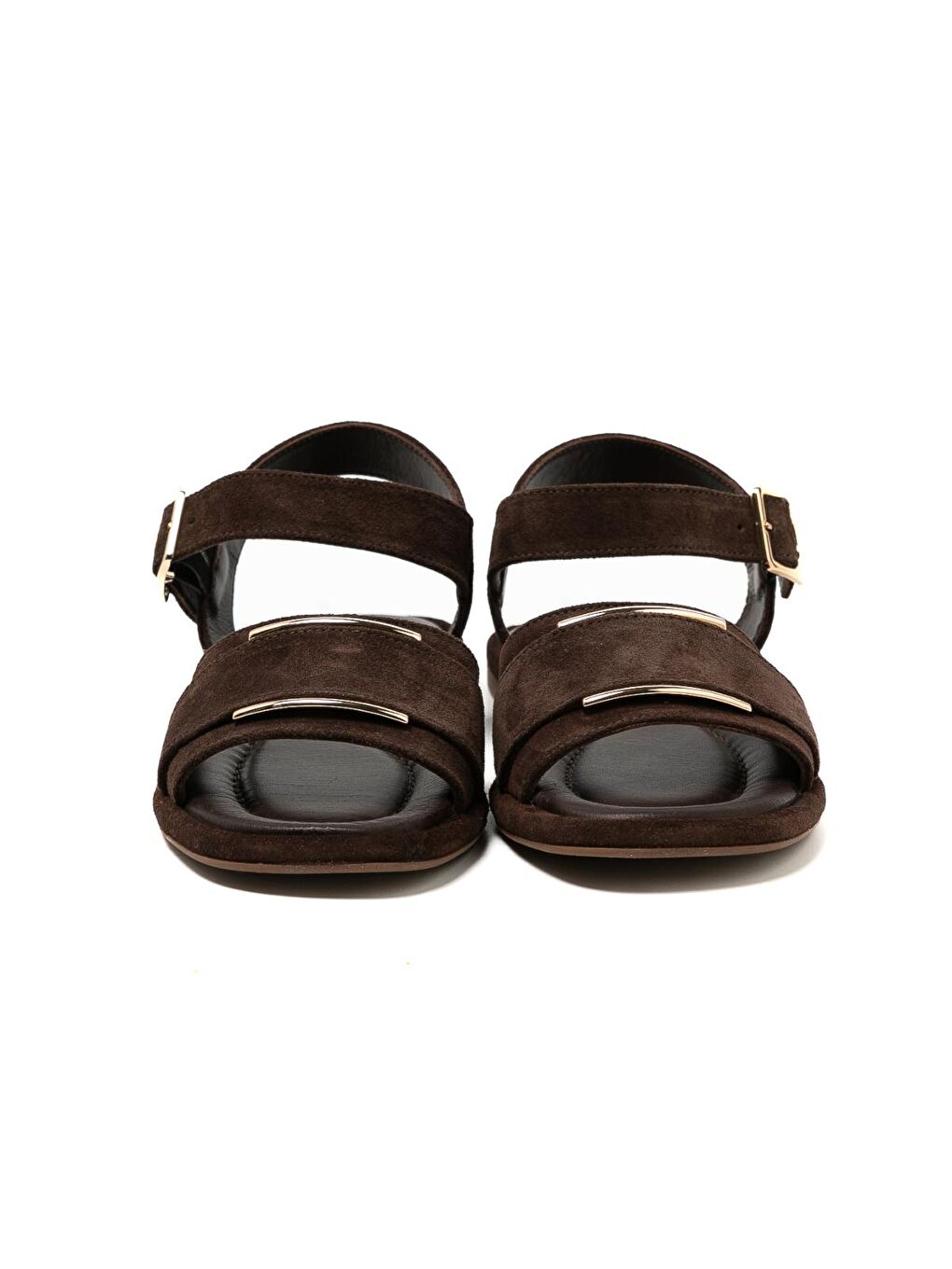 Kahverengi Kadın Sandalet RC-25Y-001-R29624 Kahve Süet-5