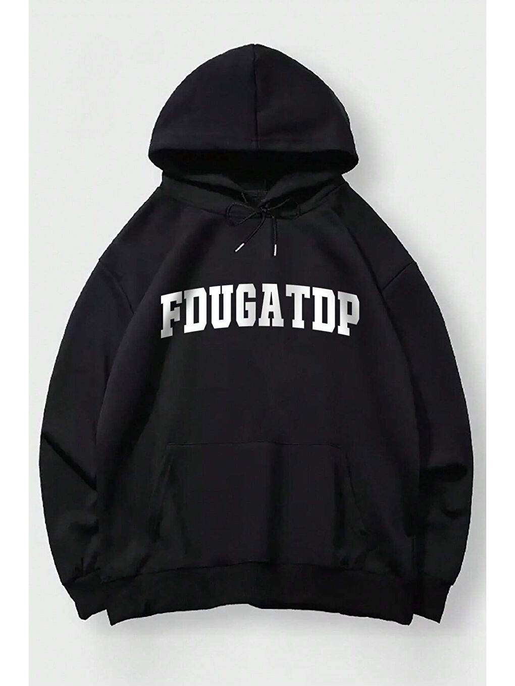 uyguntarz Siyah Fdugatdp You Baskılı Oversize Sweatshirt