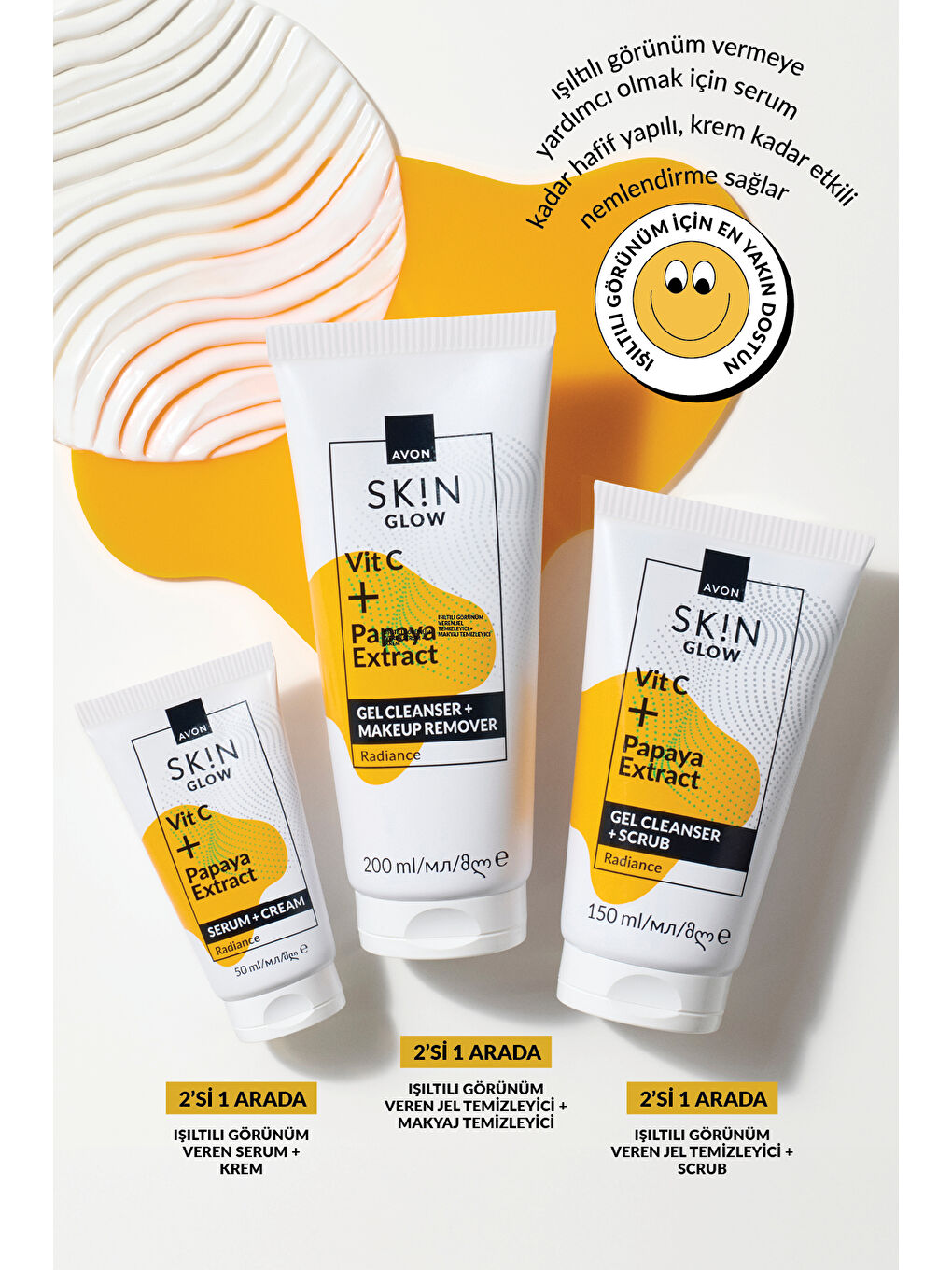 SK!N Işıltılı Görünüm Veren Jel Temizleyici + Makyaj Temizleyici 200 Ml.-3