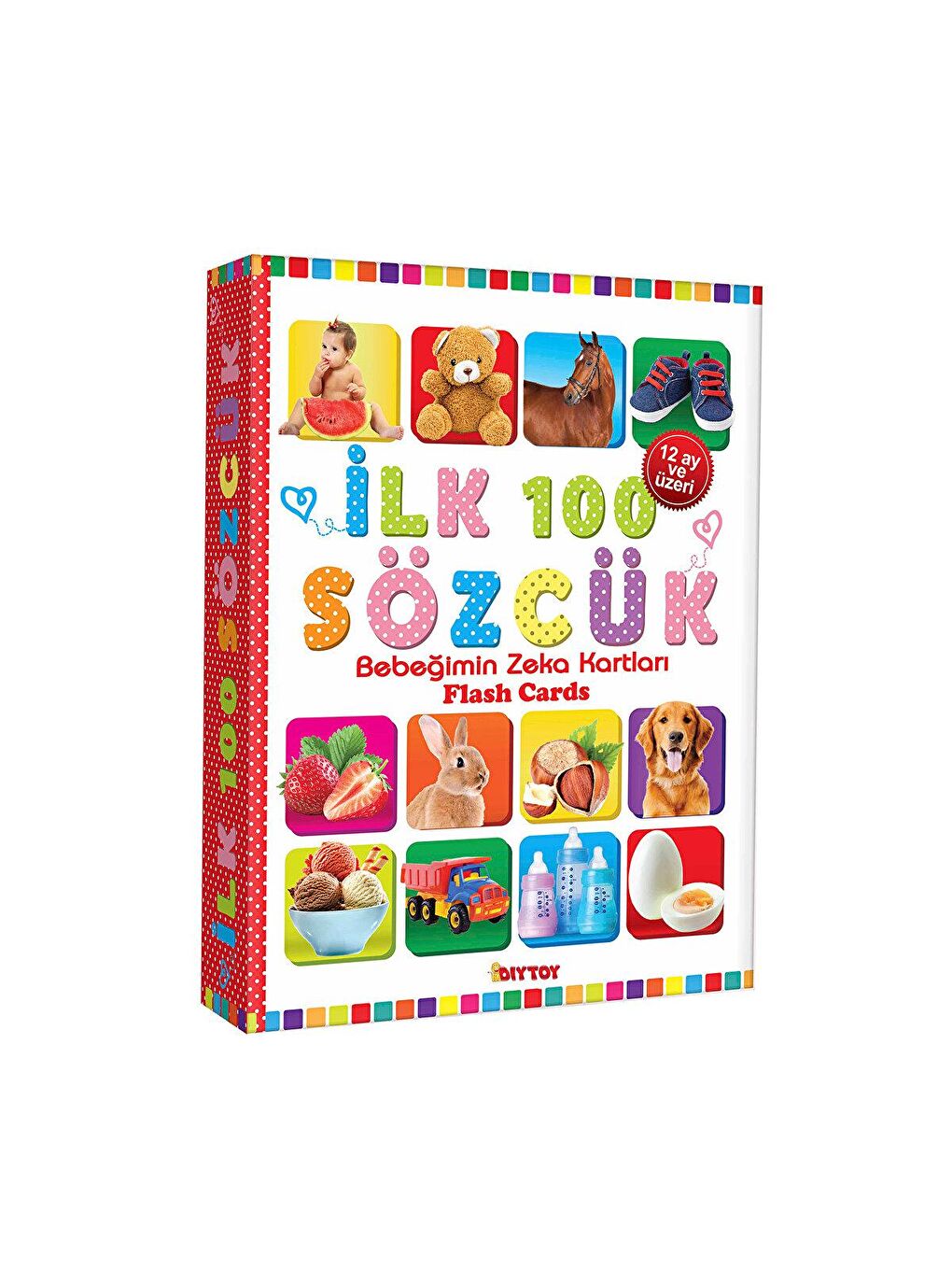 DIYTOY Karışık Eğitici Kartlar İlk 100 Sözcük