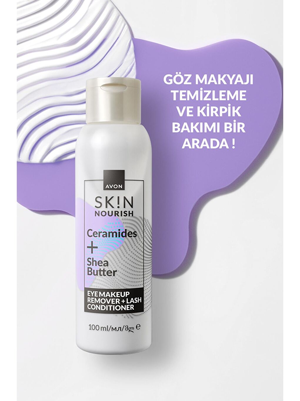 Skin Besleyici Göz Makyajı Temizleyici,Kirpik Bakım Kremi 100 Ml.-2