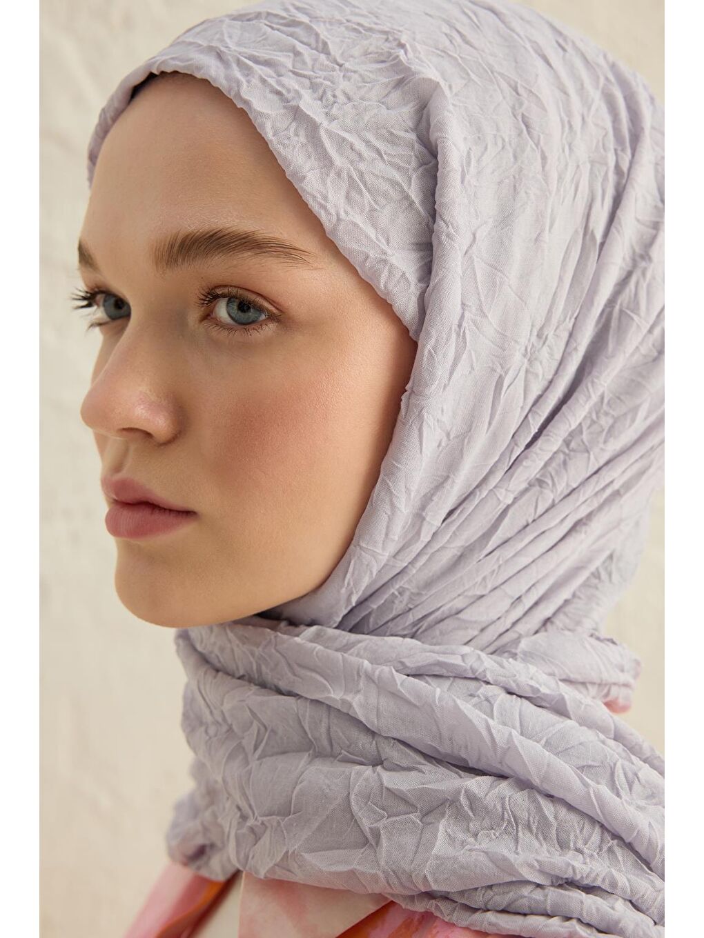 Gri Vual Kraş Şal Gümüş-4