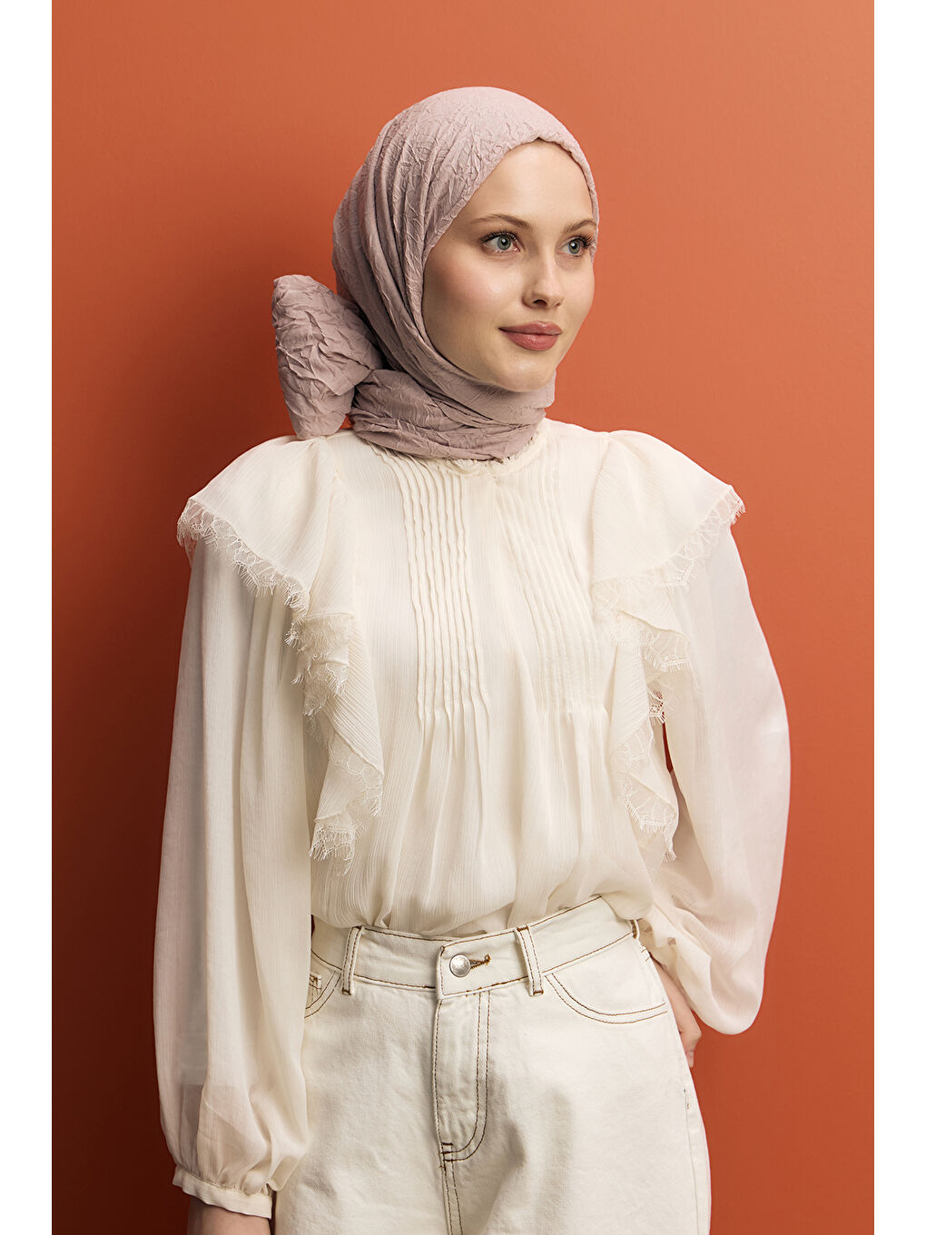 Pembe Vual Kraş Şal Çakıl Taşı