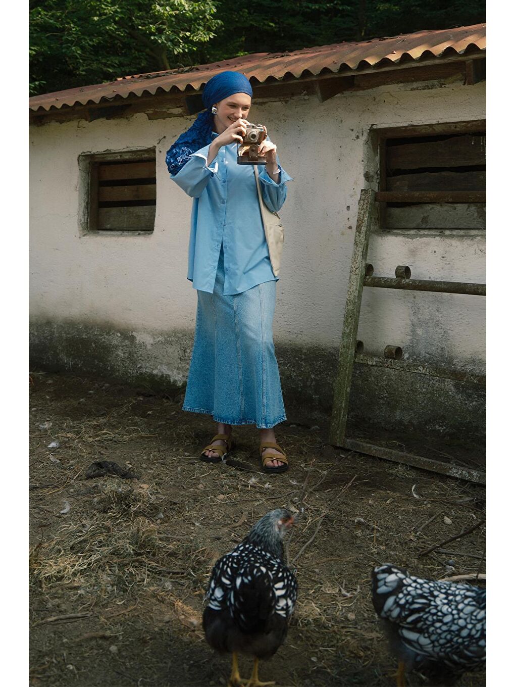 Mavi Vual Kraş Şal Okyanus-4