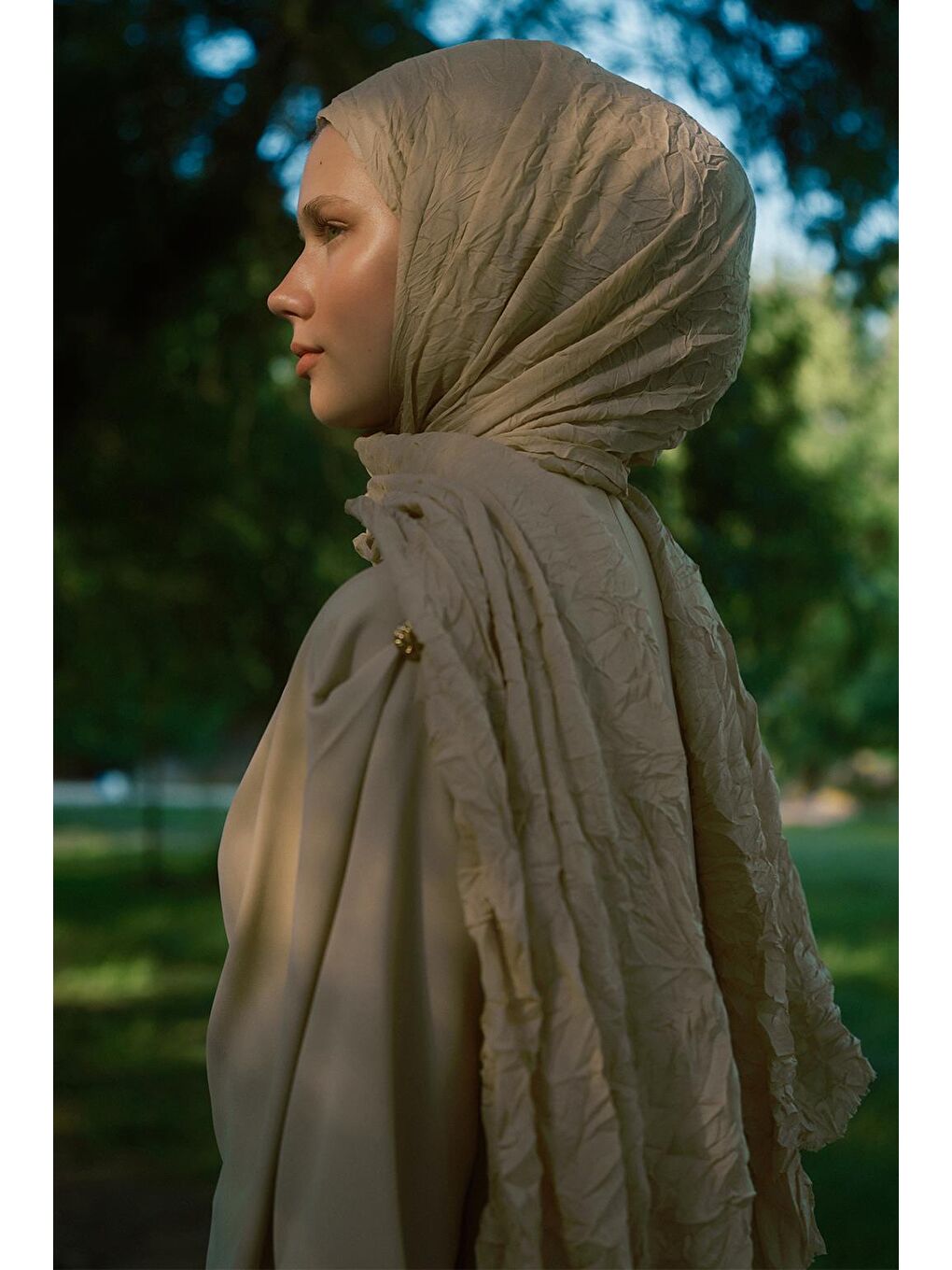 Bej Vual Kraş Şal Deve Tüyü-3