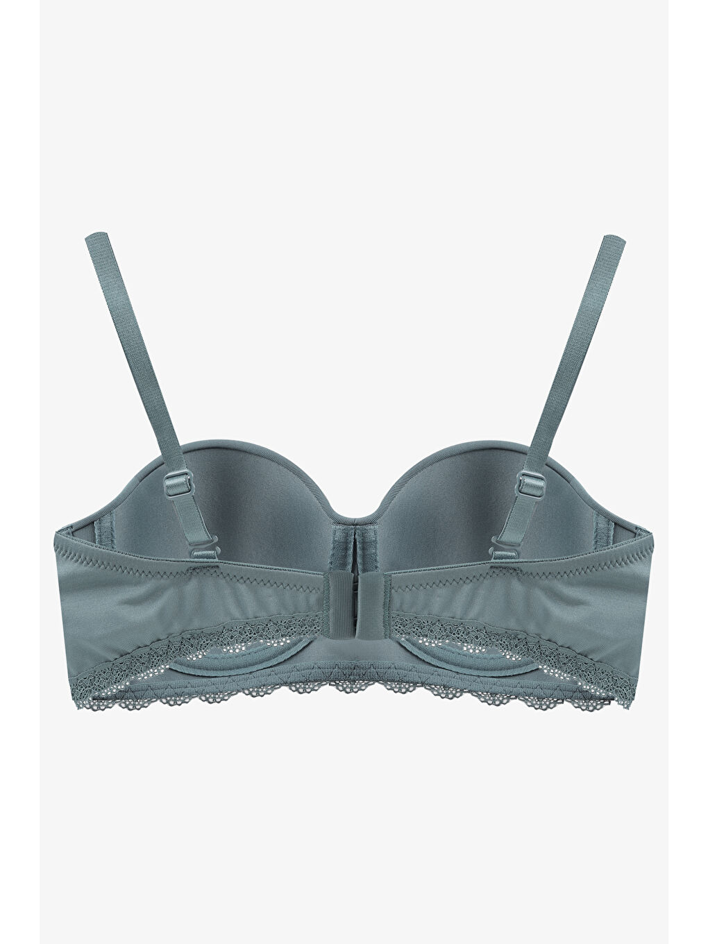 Yeşil Kadın Fitilli Straplez Sütyen-1