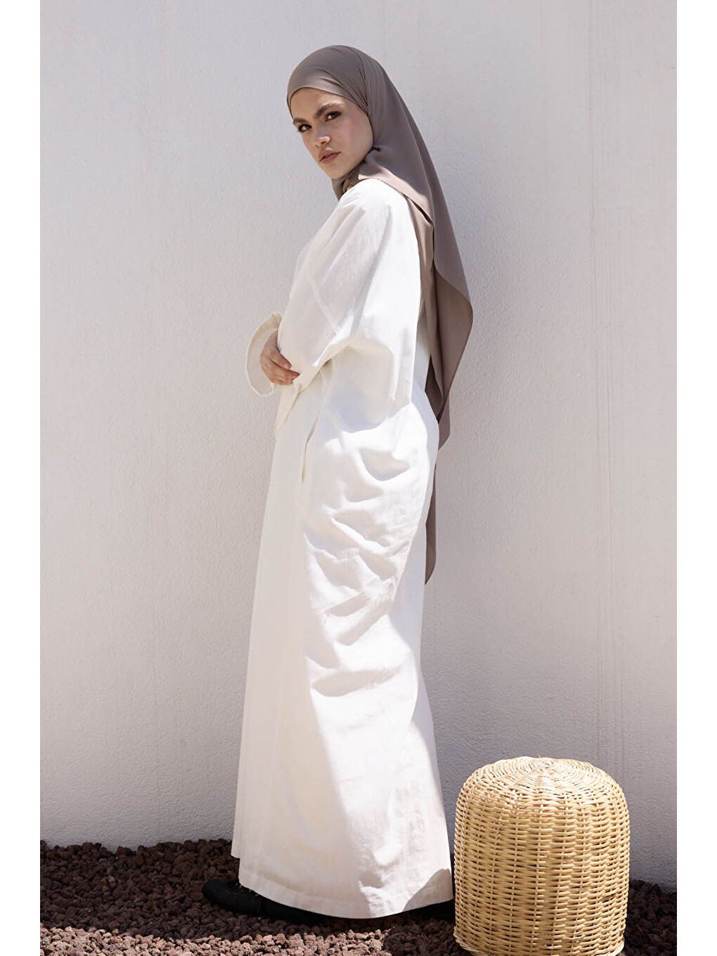 Kahverengi Daily Krep Şal Cappuccino-1