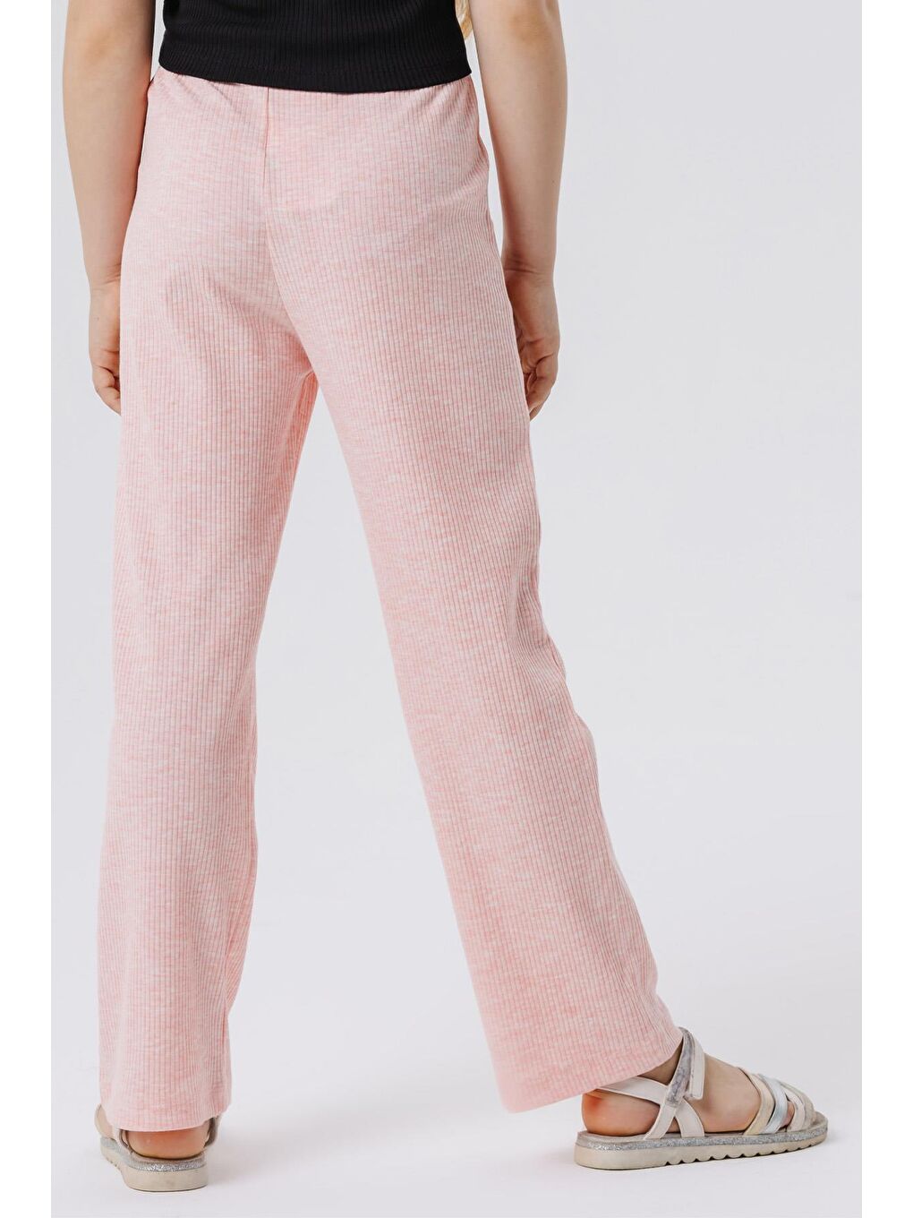 Kız Çocuk Pantolon Kaşkorse Fitilli Pembe Melanj (10 Yaş)-1