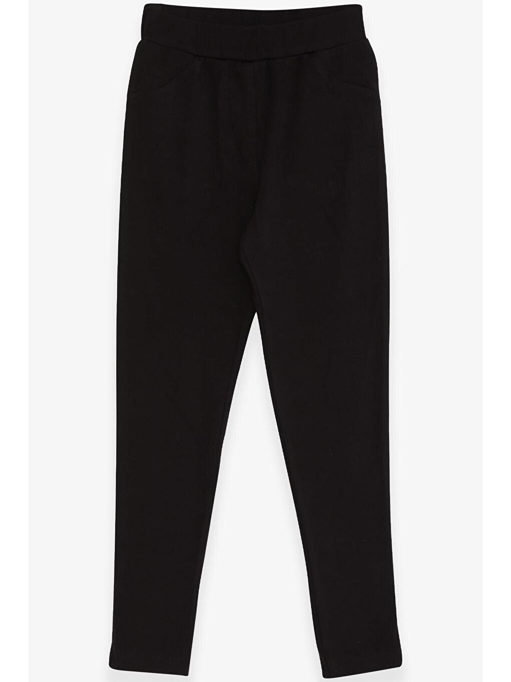 Kız Çocuk Tayt Arkası Cepli Siyah (8 Yaş)