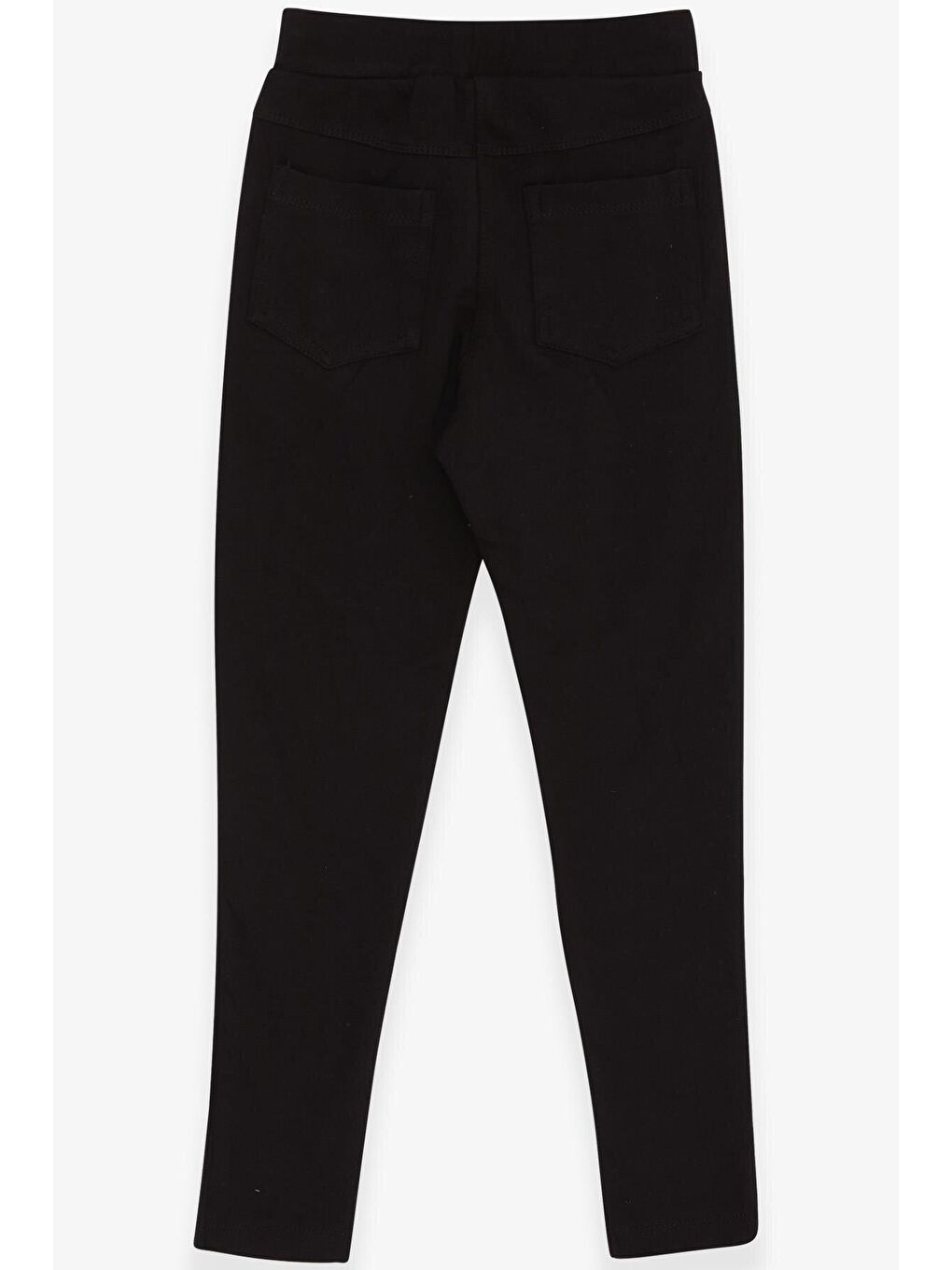 Kız Çocuk Tayt Arkası Cepli Siyah (8 Yaş)-1