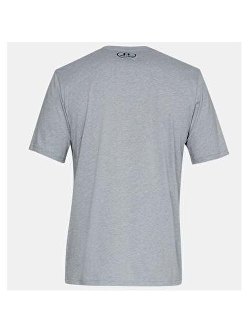 Sportstyle Left Chest Erkek Gri Bisiklet Yaka Tişört-1