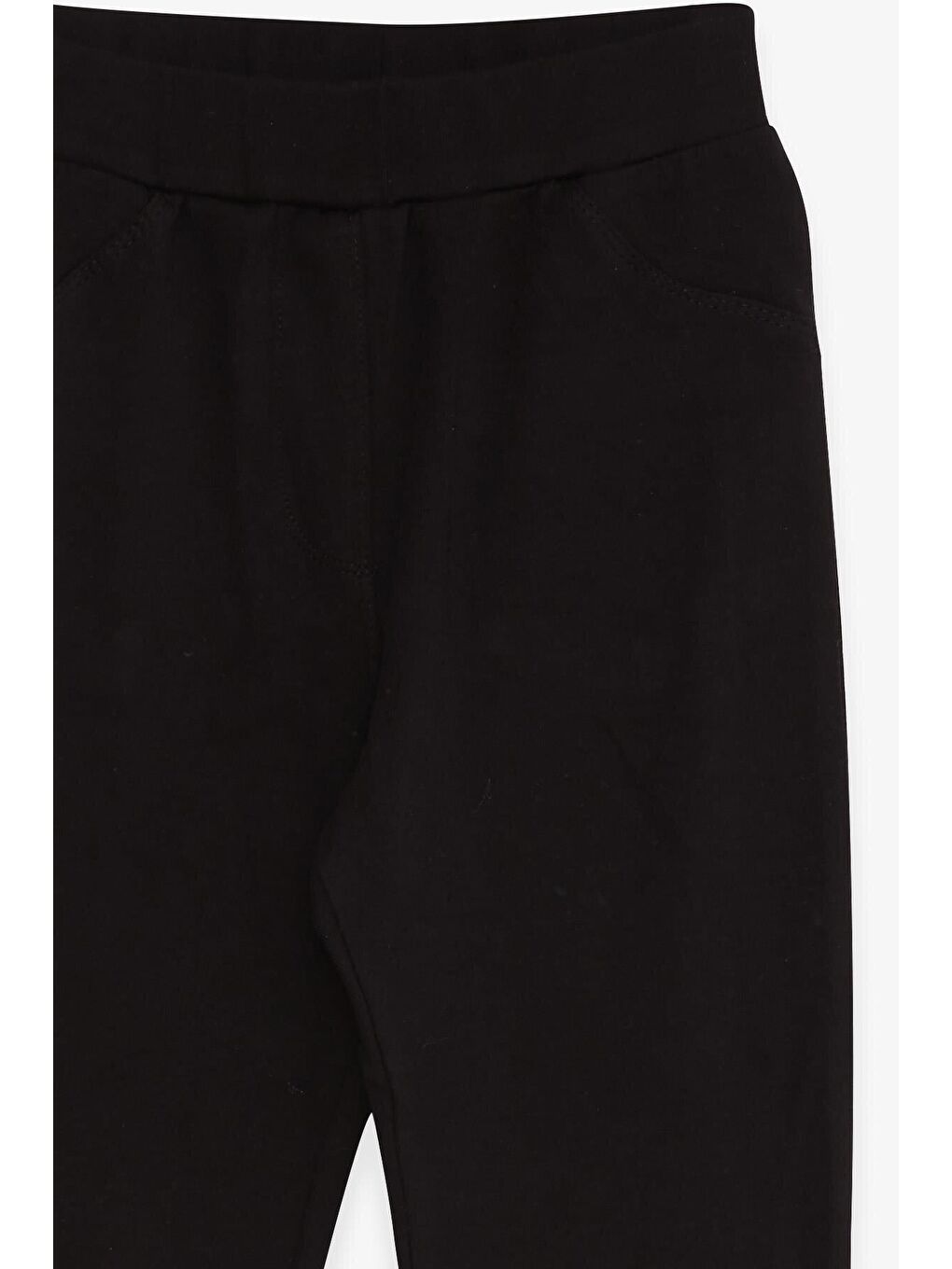 Kız Çocuk Tayt Arkası Cepli Siyah (8 Yaş)-2