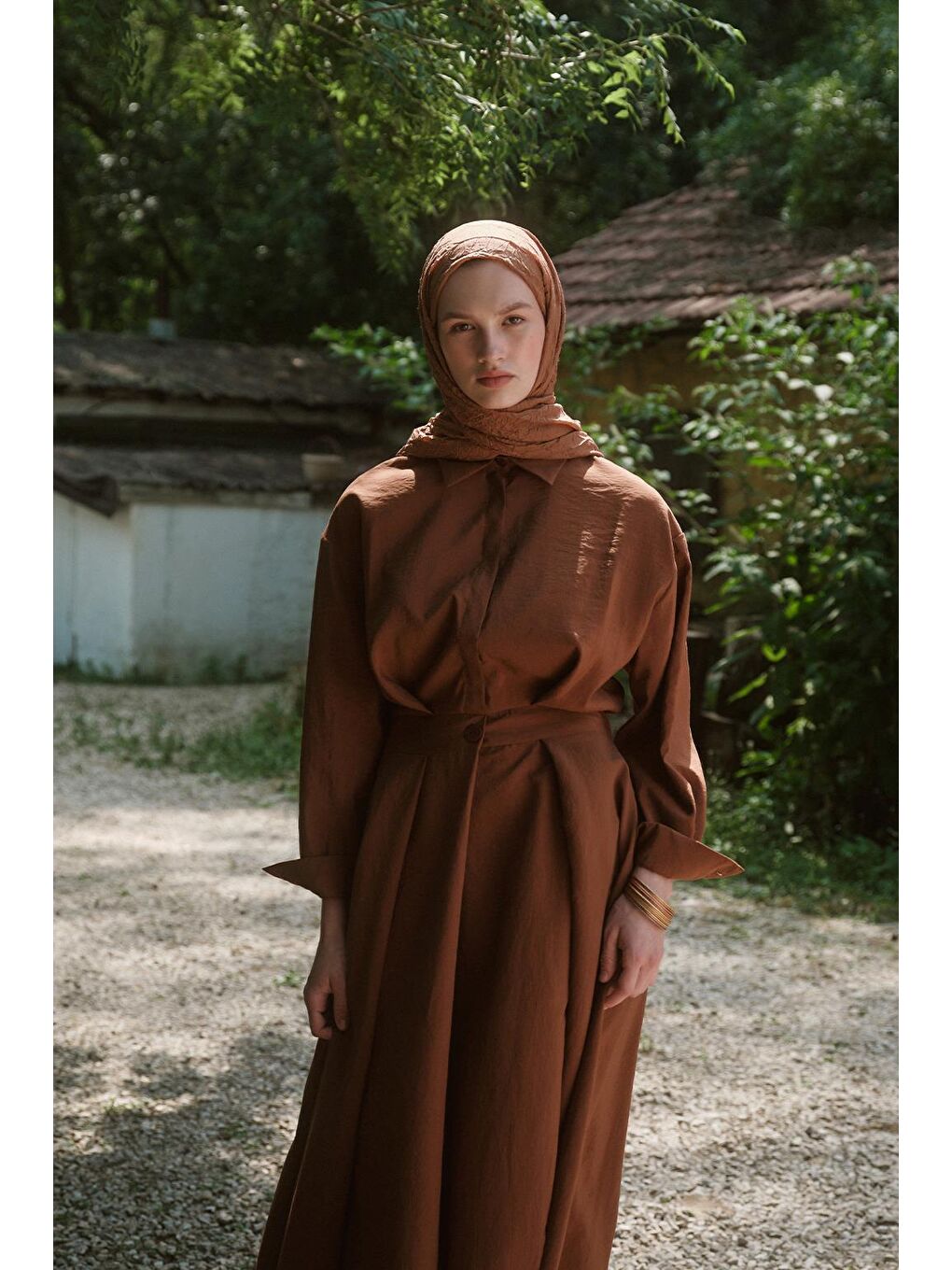 Kahverengi Vual Kraş Şal Kil-6