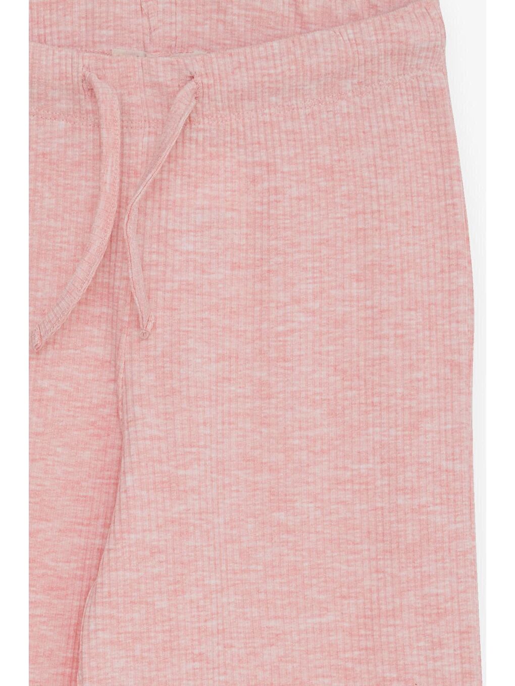 Kız Çocuk Pantolon Kaşkorse Fitilli Pembe Melanj (10 Yaş)-4