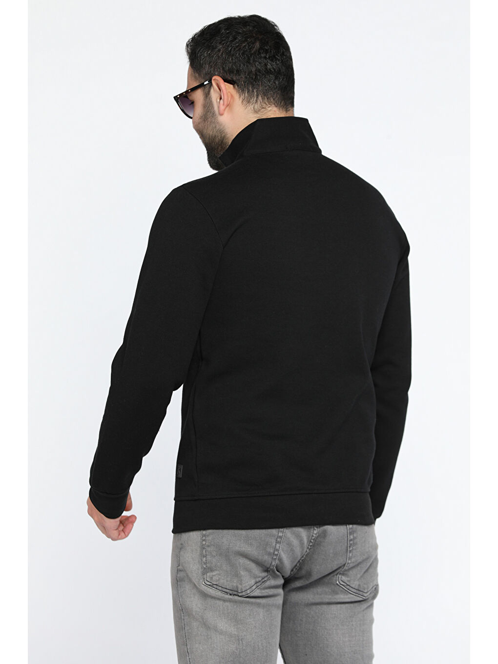 Mishar İtalia Siyah Yarım Fermuarlı Erkek Sweatshirt - 2