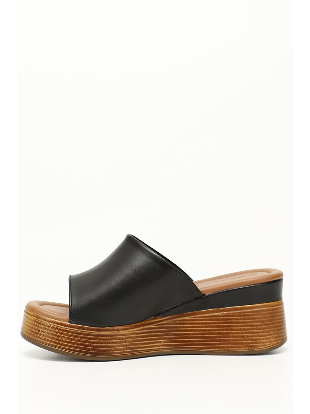 Siyah SİYAH  Dolgu Topuklu Kadın Terlik 35713-2