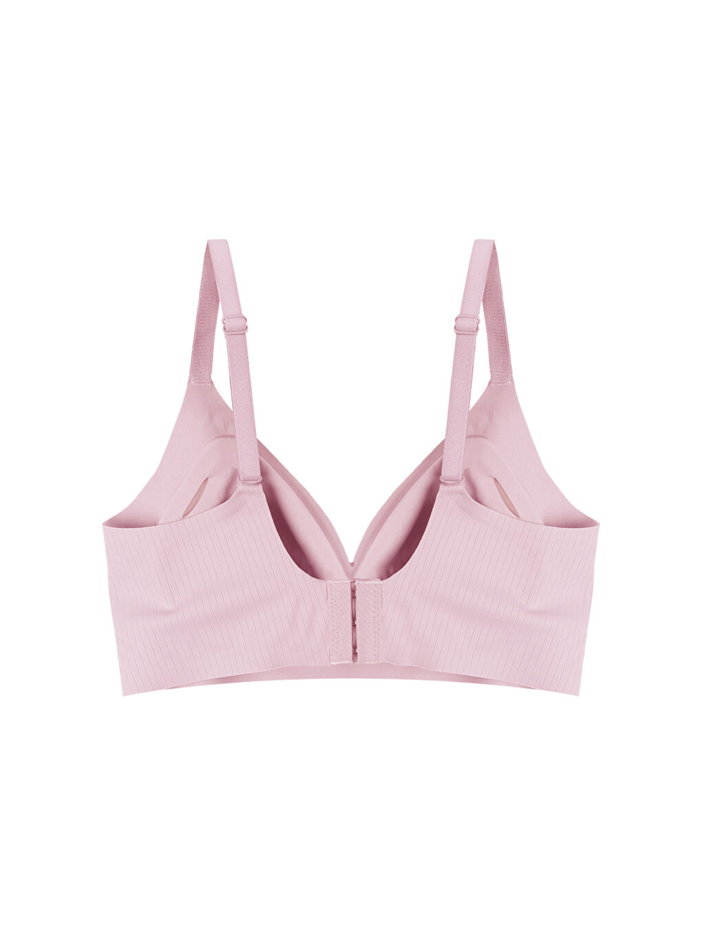 Pembe Balensiz Görünmez Fitilli Kaşkorse Çıkarılabilir Pedli Dikişsiz Sütyen-3