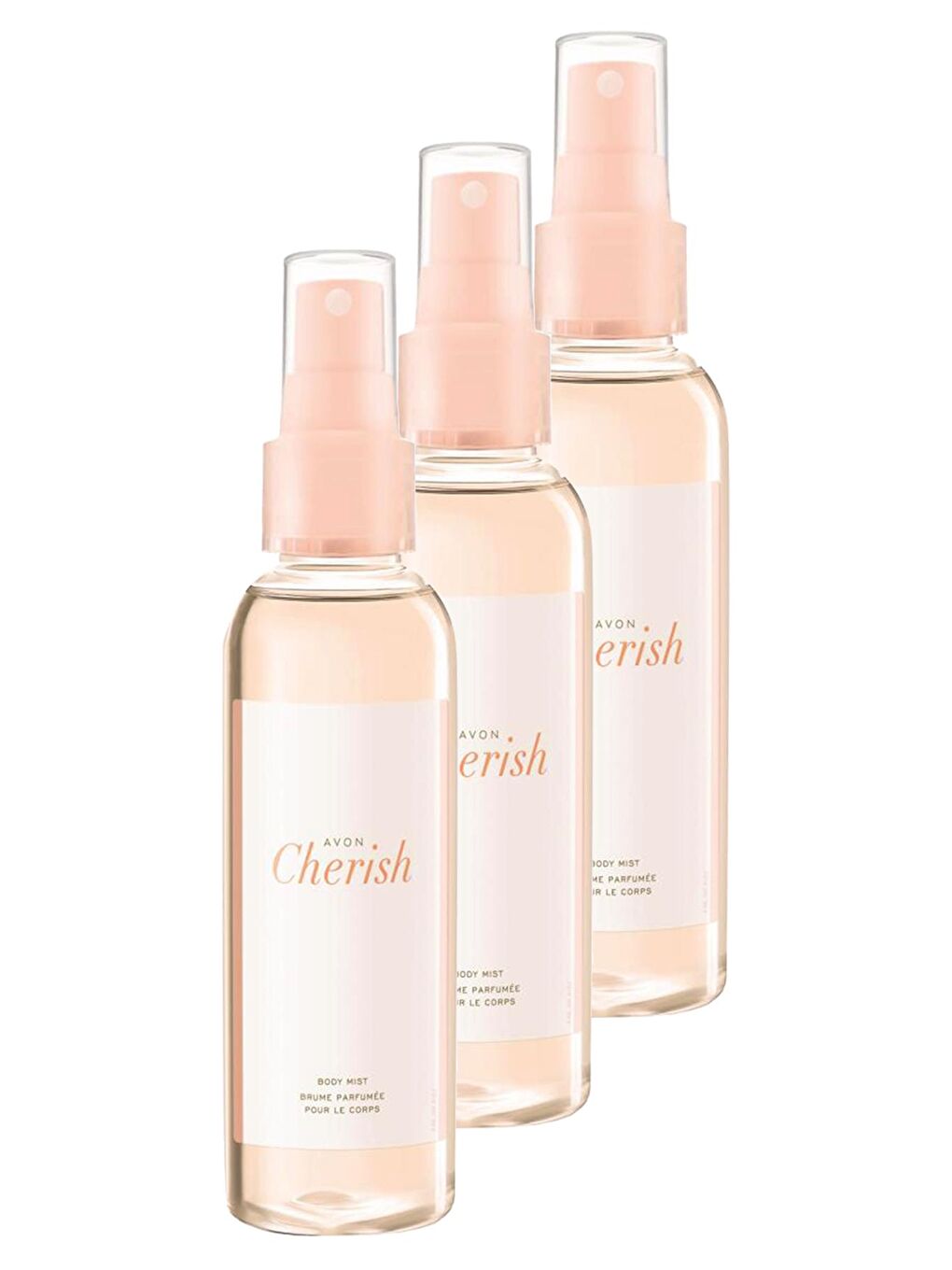 AVON Renksiz Cherish Kadın Vücut Spreyi 100 Ml. Üçlü Set