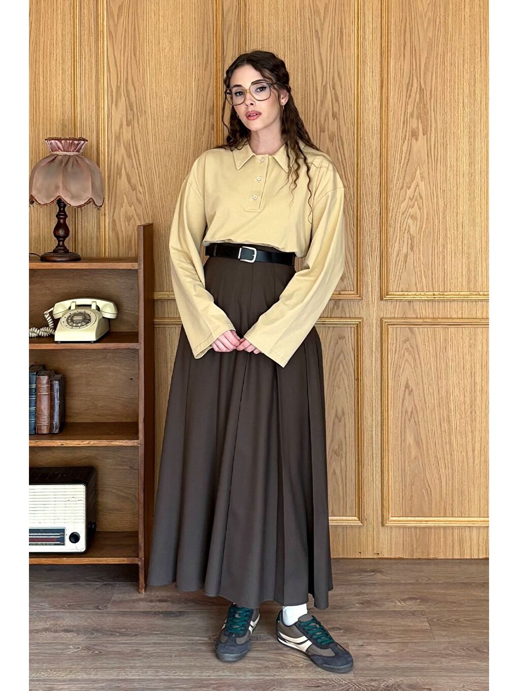 Bej Süprem Yakalı Body-1